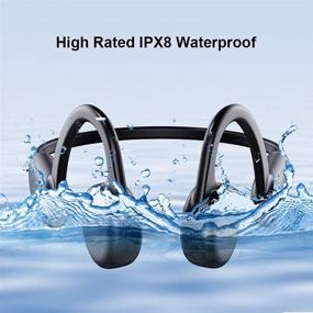 img 3 attached to 🎧 Cutting-edge Open Ear Bone Conduction Headphones: IPX8 Waterproof, 8GB MP3 Player, Lightweight Bluetooth Headsets Ideal for Sports Enthusiasts, Teenagers to Older Generations