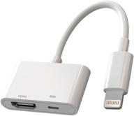 📱 адаптер lightning to hdmi apple mfi certified 1080p: подключение iphone и ipads к телевизору высокой четкости, проектору, монитору логотип