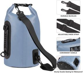 img 1 attached to 🎒 HEETA Waterproof Dry Bag for Women Men(Upgraded Version) – 5L/ 10L/ 20L/ 30L Lightweight Dry Storage Bag Backpack with Phone Case