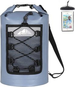 img 4 attached to 🎒 HEETA Waterproof Dry Bag for Women Men(Upgraded Version) – 5L/ 10L/ 20L/ 30L Lightweight Dry Storage Bag Backpack with Phone Case