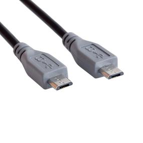 img 2 attached to 🔌 Кабель OTG мужской на мужской (3 фута) - кабель Micro USB на Micro USB