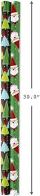 img 2 attached to 🎅 Hallmark Christmas Reversible Wrapping Paper Bundle, Trees and Santa (2 Pack, 60 sq. ft. total)