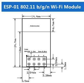 img 1 attached to 📶 Солнечный ESP8266 ESP-01 Wi-Fi трансивер модуль + USB адаптер - Arduino UNO R3, Mega2560, Nano, Raspberry Pi (2 шт)