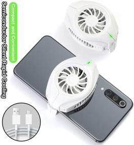img 2 attached to 📱 OFIYAA Cellphone Cooler: Ultimate Game Companion for iPhone, Samsung, Huawei, Xiaomi, iOS, and Android (SR888-7-W)