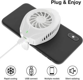 img 1 attached to 📱 OFIYAA Cellphone Cooler: Ultimate Game Companion for iPhone, Samsung, Huawei, Xiaomi, iOS, and Android (SR888-7-W)