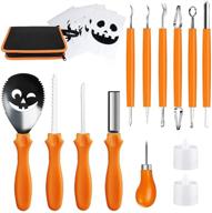 🎃 premium halloween pumpkin carving kit with carrying case - high-quality stainless-steel tools for jack-o-lantern carving success logo