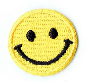 img 1 attached to SpeedWheels Santa Cruz Screaming Hand Skateboard Applique Embroidered Iron on Patches (Wappen, ワッペン, 패치) with Yellow Tiny Smiley Patch Set - by PATCH CUBE