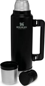 img 1 attached to Stanley Classic Vacuum Bottle 1.4L (Matte Black) - Superior Insulation for Long-lasting Hot or Cold Beverages