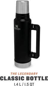 img 3 attached to Stanley Classic Vacuum Bottle 1.4L (Matte Black) - Superior Insulation for Long-lasting Hot or Cold Beverages