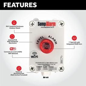 img 3 attached to Smart Wi-Fi Enabled High Water Alarm: Perfect for Septic, Sump, Pond & Other Applications! (WiFi + 30 Ft. Precision Probe)