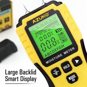 img 2 attached to 🌲 AZUNO Wood Moisture Meter - Pin-Type Wood Humidity Detector, Digital Water Leak Tester with Backlit LCD Display & Audible Alert for Wood Wall Dampness Inspection (1st Gen)