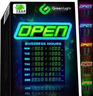 💡 illuminate your storefront with our led open sign: efficient business hours display logo