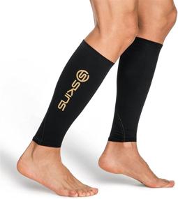img 2 attached to Ultimate Performance with SKINS 🏃 Unisex Essentials Compression MX Calf Tight