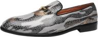 👞 stylish elanroman rhinestone loafers – high-fashion men's moccasins for slip-ons & loafers logo