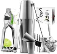 enhance your mixology skills with the joytable bartender kit - 16pc cocktail set with lemon squeezer and recipe book logo