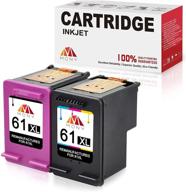 mony remanufactured ink cartridges hp 61 61xl: affordable 2-pack replacement with ink level display for hp envy, officejet, and deskjet printers logo