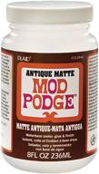 🎨 mod podge antique matte waterbased sealer, glue, and finish (8 oz) - cs12948, 1 pack logo