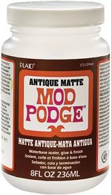 img 1 attached to 🎨 Mod Podge Antique Matte Waterbased Sealer, Glue, and Finish (8 oz) - CS12948, 1 Pack