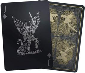 img 1 attached to Valkyrie Playing Cards - Enhanced Gold, Silver & Black Editions by Gent Supply