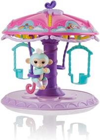 img 4 attached to 🎠 Wonderful WowWee Fingerlings Playset: Twirl & Whirl into Fun!