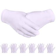 🧤 24 pairs of extra large white gloves, zealor soft thickened cotton gloves with stretchable lining for added comfort logo