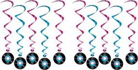 img 1 attached to 🎉 Vibrant Multicolored Beistle Rock and Roll Whirls for Added Party Fun