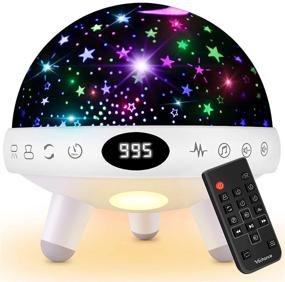 img 4 attached to 🌙 Yachance Night Light for Kids Room: Projector, Sound Machine, Soother Lamp & Timer - 9 Natural Sounds, 20 Lullabies, Remote Control