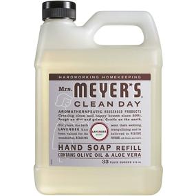 img 1 attached to 🌿 MRS. MEYER'S CLEAN DAY Liquid Hand Soap Set – Lavender Scent, 33 + 12.5 Oz, 2 Count