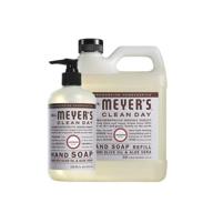 🌿 mrs. meyer's clean day liquid hand soap set – lavender scent, 33 + 12.5 oz, 2 count logo