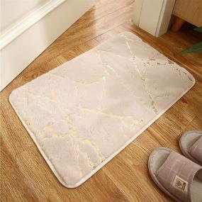 img 3 attached to 🛁 Non Slip, Ultra Absorbent Bath Mat - Extra Soft Luxury Shower Mats for Bathroom