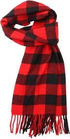img 3 attached to 🧣 Stylish Achillea Classic Cashmere Winter Tartan Men's Scarves: Essential Accessories for Cold Weather