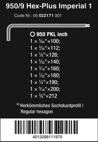 img 3 attached to Wera 05022171001 Набор L-ключей 950 PKL