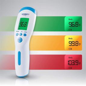 img 2 attached to Vaxxen Labs Non-Contact Infrared Forehead Thermometer - Clinically Calibrated Accuracy for Medical and Clinical Use - Rapid 1-Second Readings with Automatic Power Off - Temperature Scanner for Adults, Kids, and Babies