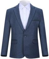 👔 boys' clothing: stylish single breasted formal blazers in assorted colors logo