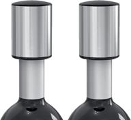 bettfor wine stoppers - vacuum seal bottle stoppers for freshness, no leakage - ideal wine lovers' gifts (pack of 2, silver) логотип