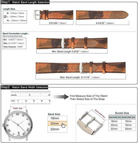 img 2 attached to 🕰️ Enhance Your Timepiece with WOCCI Leather Watch Strap Shrubs: The Ultimate Accessory Upgrade