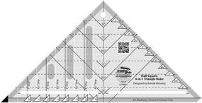 img 1 attached to 🧵 Unlock Your Quilting Potential with Creative Grids Half-Square 4-in-1 Triangle Quilt Ruler - CGRBH1