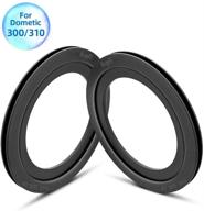 🚽 bougerv rv toilet flush ball seal gaskets - replacement accessories for dometic 300, dometic 310 (2 pack) - equivalent to part number 385311658 logo