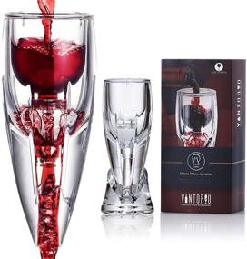 img 4 attached to 🍷 Vintorio OMNI Wine Aerator Set - Premium Red Wine Decanter for Enthusiasts, with Gift Box, Velvet Bag, and Mini Stand - Durable, Crystal Clear Acrylic