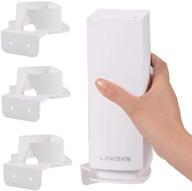 📶 linksys velop wall mount, space-saving holder for ac2200 whole home wifi mesh system - perfect unified (3 pack) логотип