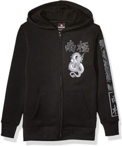 img 3 attached to 🧥 Black Boys' Southpole Fleece Fullzip Hooded Clothing