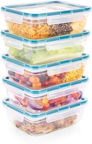 img 1 attached to 🍱 Snapware Total Solution 10-Piece Set: BPA-Free, Leakproof Meal Prep & Food Storage Containers