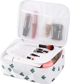 img 4 attached to 💄 Portable Cosmetic Brush Toiletry Organizer