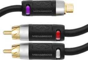 img 3 attached to 🔊 SEO-Optimized Mediabridge Ultra Series RCA Y-Adapter (12 Inches) - 1-Female to 2-Male - for Digital Audio or Subwoofer (Part# CYA-2M1F-P)