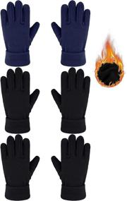 img 4 attached to 🧤 Burgundy Boys' Winter Fleece Finger Gloves - Enhanced Accessories for SEO