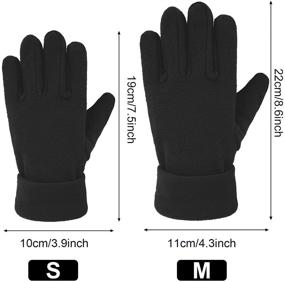 img 3 attached to 🧤 Burgundy Boys' Winter Fleece Finger Gloves - Enhanced Accessories for SEO