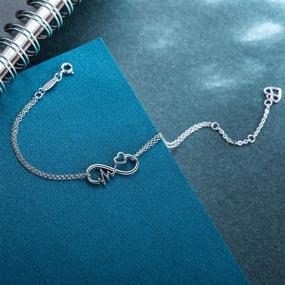 img 2 attached to Eternal Love: AmorAime Infinity Bracelet in 925 Sterling Silver – A Stunning Jewelry Gift for Women on Birthdays or Mother's Day