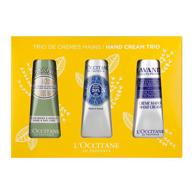 👐 l'occitane hand cream classics trio: shea butter enriched gift set for dry hands logo