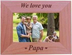 img 2 attached to ✨ CustomGiftsNow Engraved Wood Picture Frame: Showcasing Our Love for Papa (4x6 Horizontal)