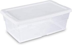 img 3 attached to 📦 Sterilite 6 Quart Transparent Plastic Stackable Storage Container with Secure Lid, Pack of 24